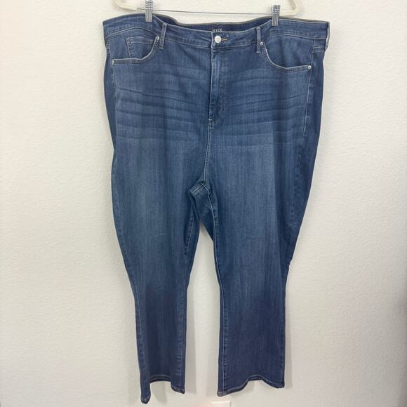 NYDJ Womens Slim Bootcut Ankle Jeans Size 28W Lift Tuck Tech Serendipity Blue - Picture 1 of 8